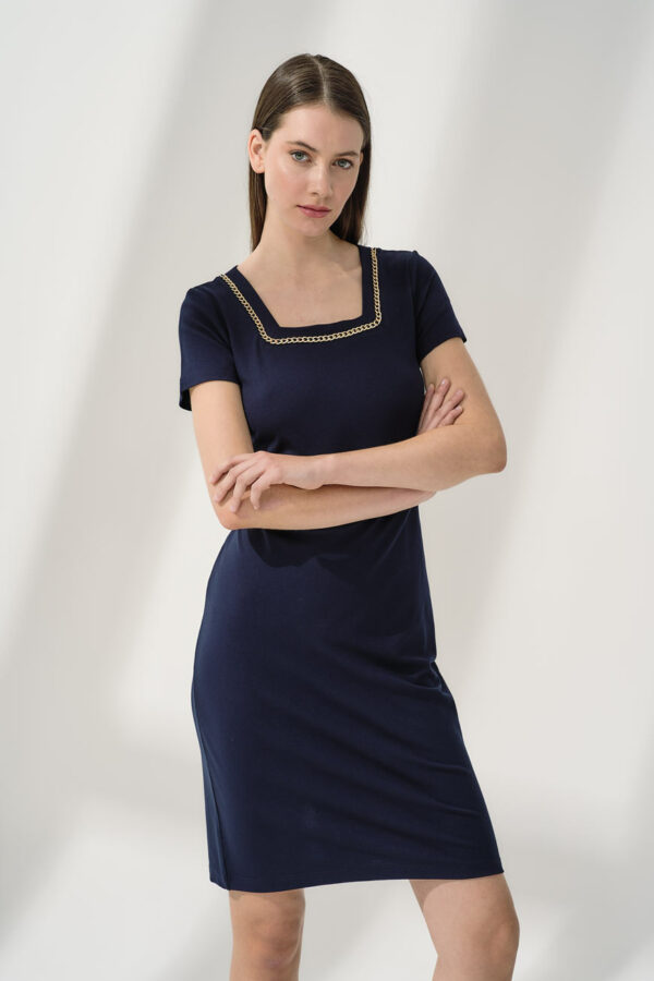 Dress with chain detail