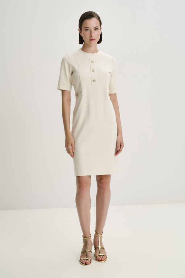 Cream braid dress