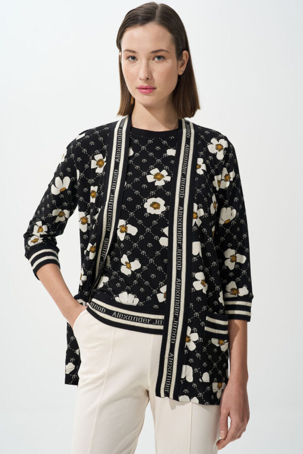 Ve cardigan daisy monogram