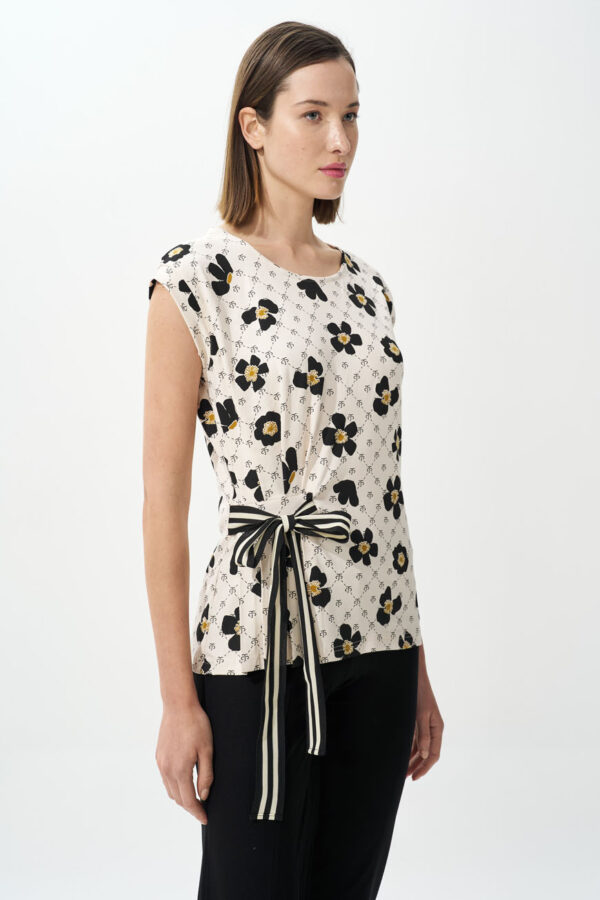 Blouse daisy monogram with side etail