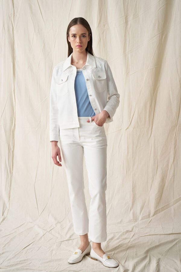 Denim trousers with pockets