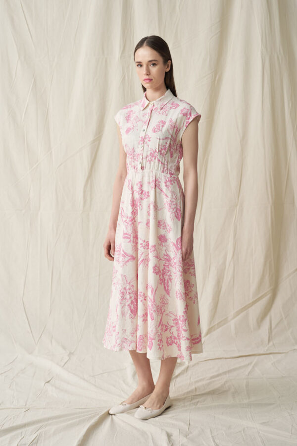 Dress with pink flowers