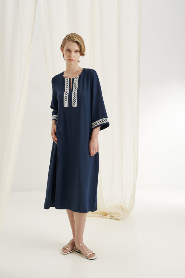 Linen blend dress