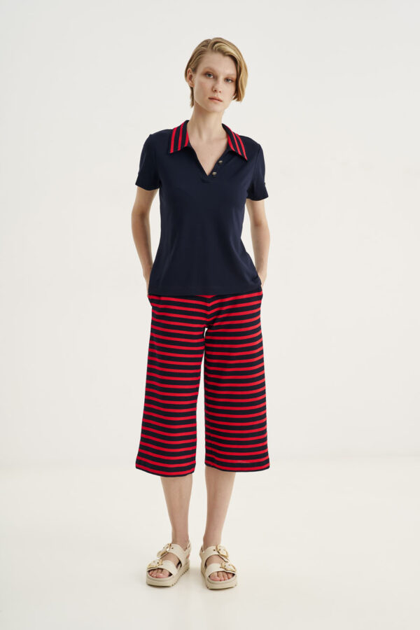 Striped culottes
