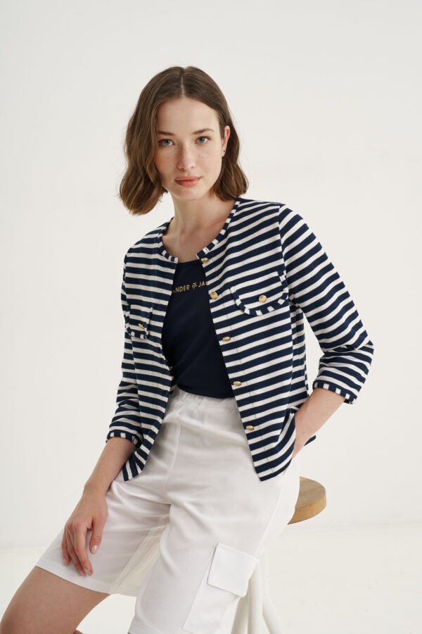 Striped cardigan