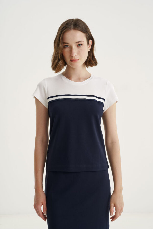 Blouse bicolor reglan
