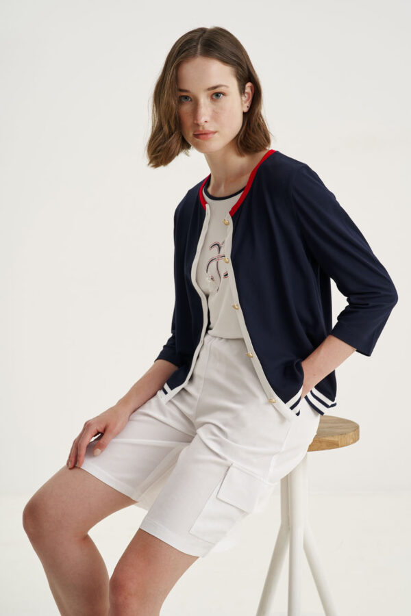Cardigan contrast