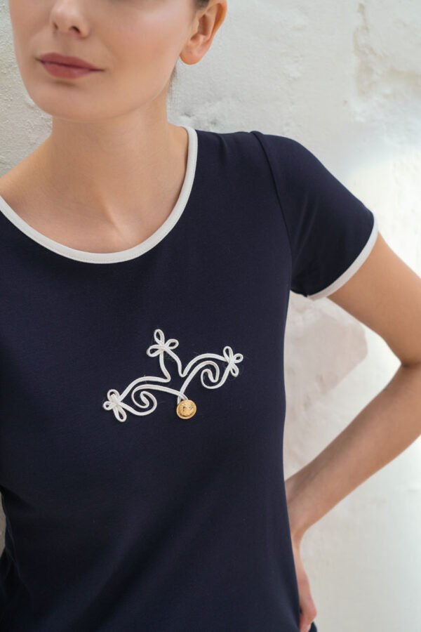 Top with embroidery