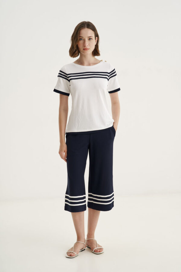 Culottes with stripes
