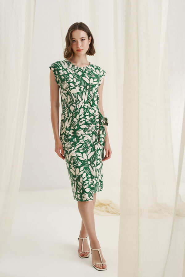 Wrap dress green