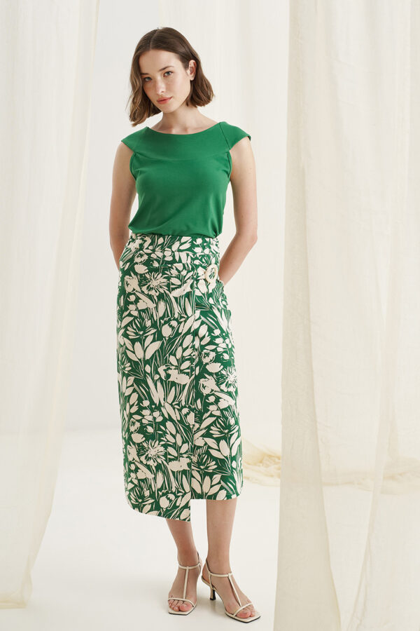 Wrap skirt green