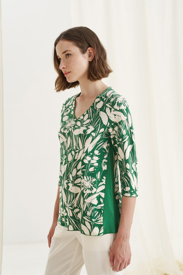 Blouse 3/4 sleeves green