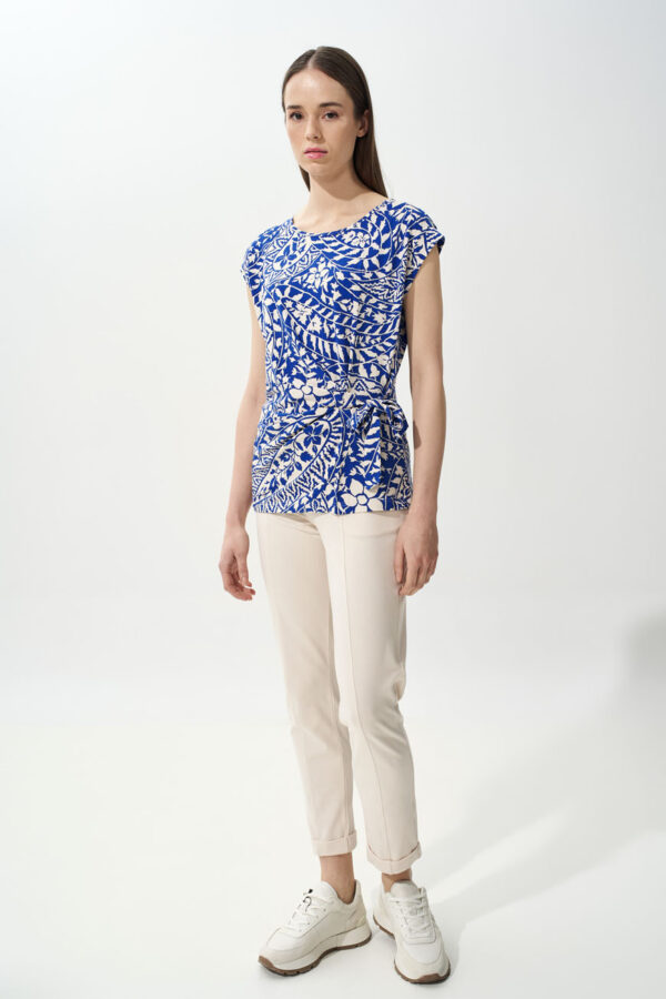 Blouse drape blue